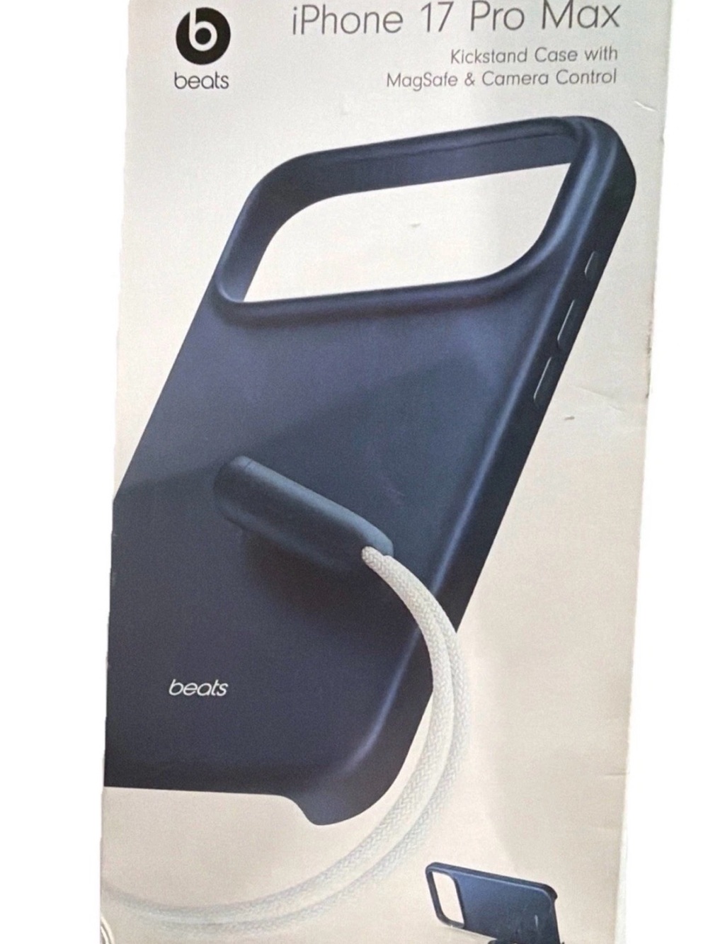 Beats by Dre Black iPhone Kickstand Case with Strap